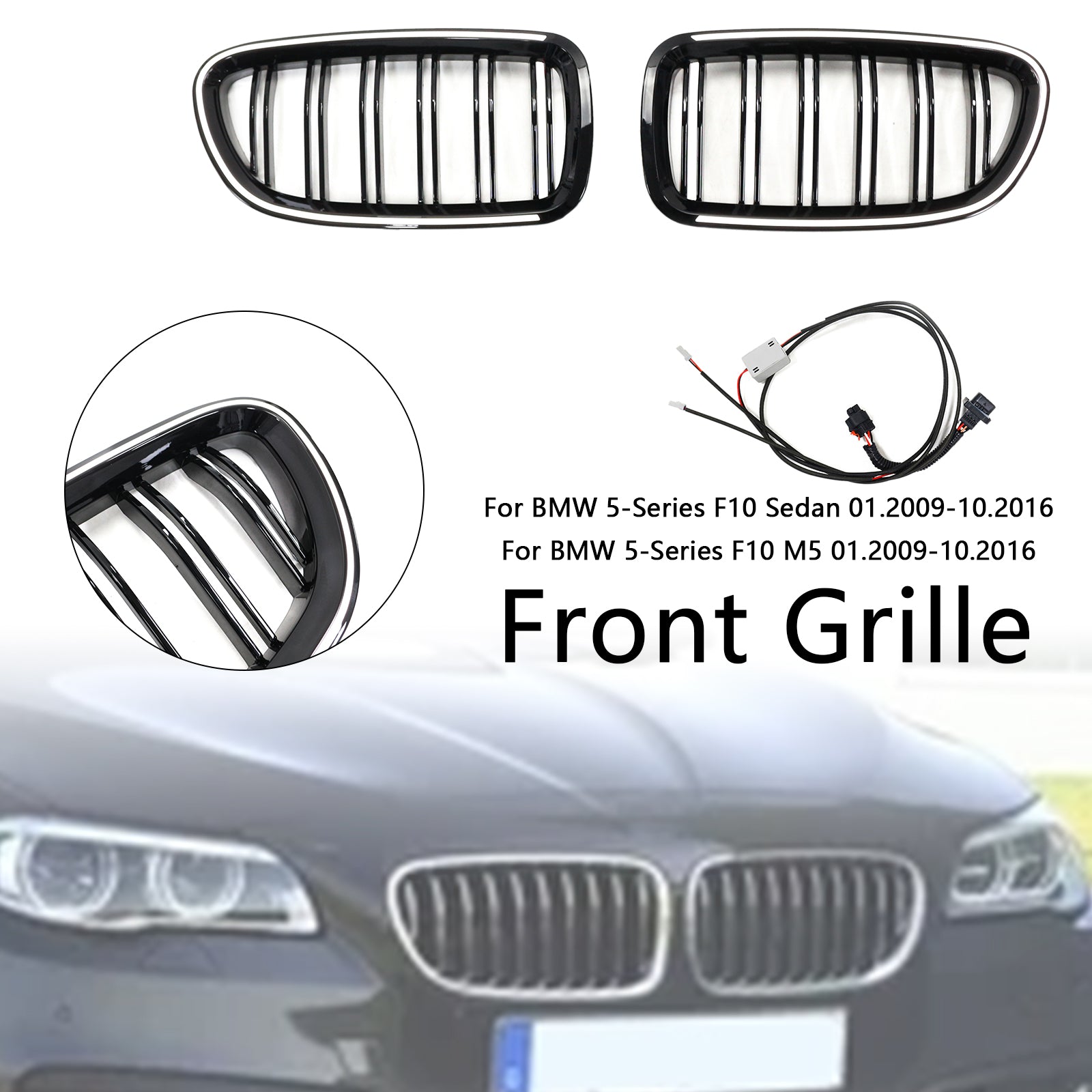 01.2009-10.2016 BMW 5 F10 Selekcija Chochocs v britju Shonl Rein Sheet 51137203203 51137203204