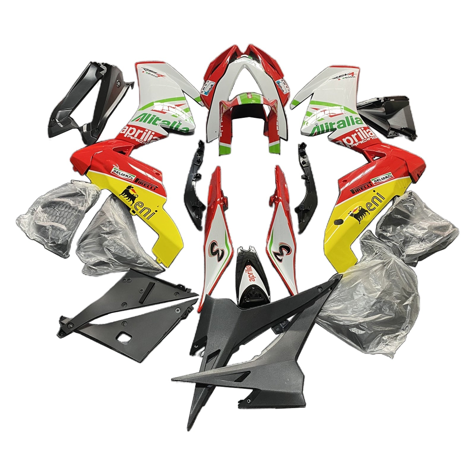 Amotopart Aprilia RSV4 1000 2009-2015 Kit Carrosserie plastični abs