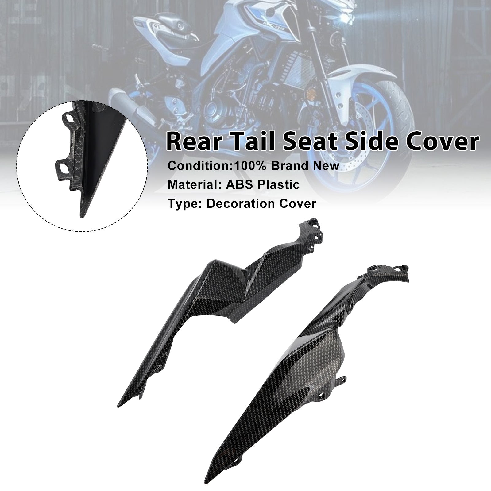 Carénage latéral de selle arrière pour Yamaha YZF-R3 R25 MT-03 (2025-2026)
