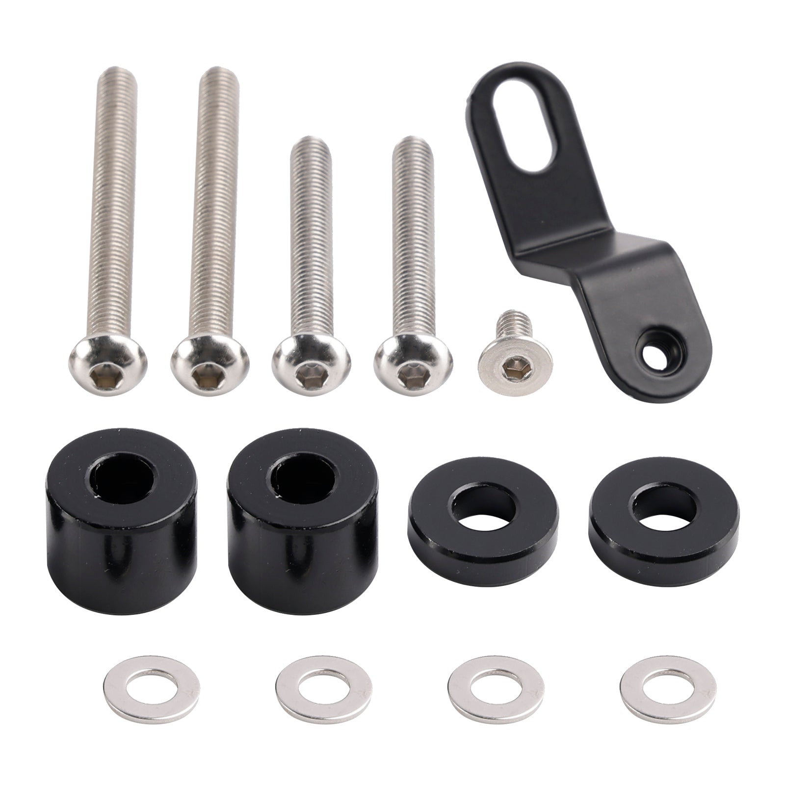 Giaccia di bagagli posteriori neri per eliminatori kawasaki 500 2024-2025