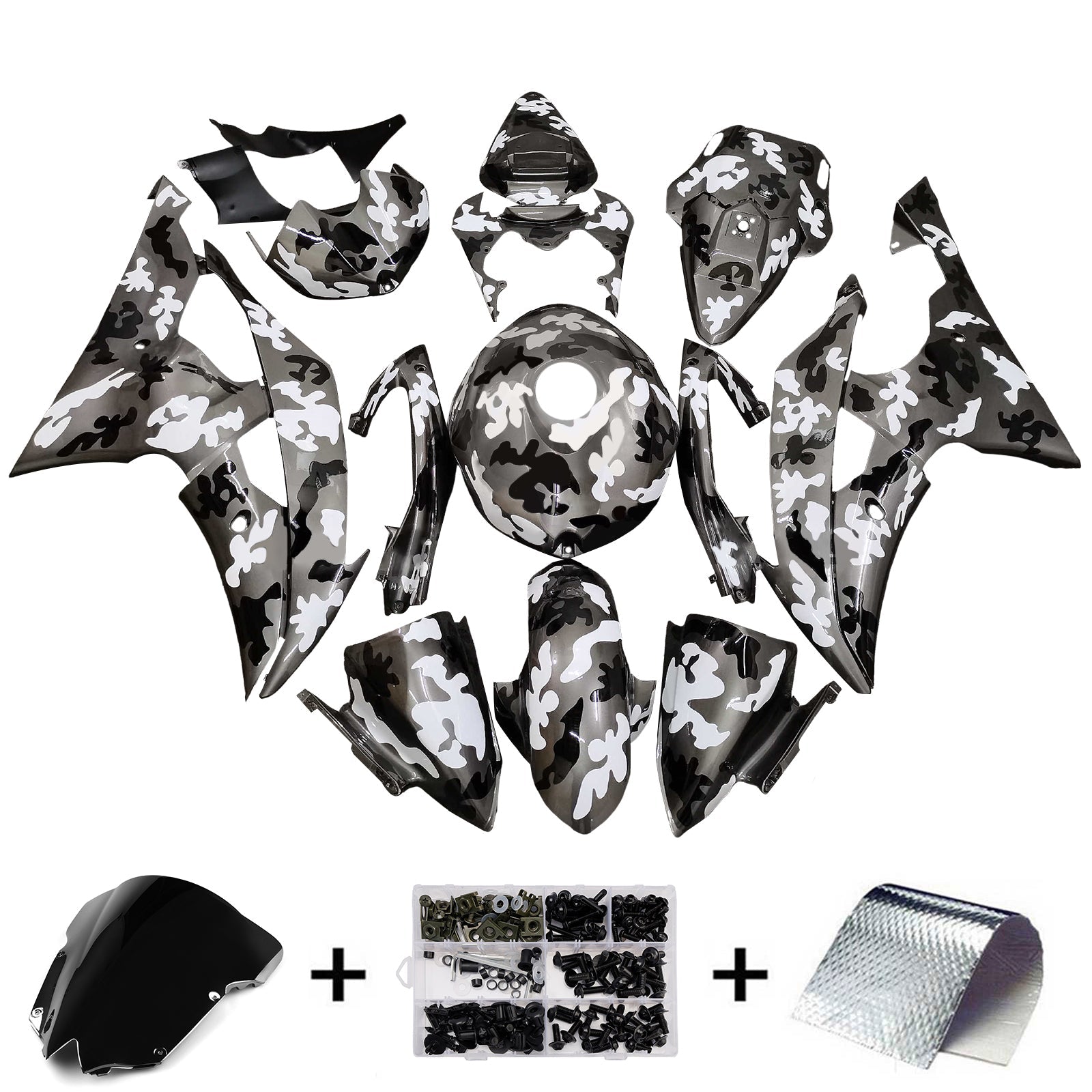 Zestaw owiewek z wtryskiem tworzywa ABS do Yamaha YZFR6 YZF-R6 2008-2016