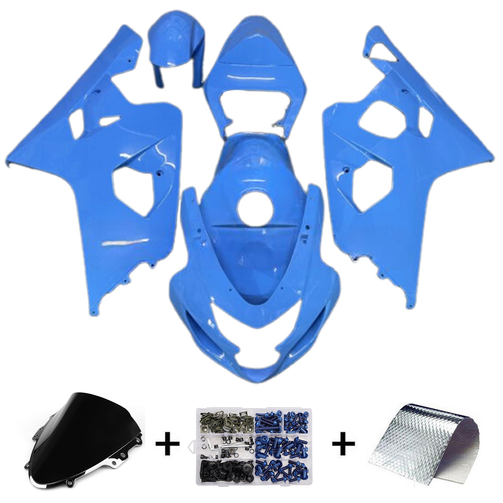 Kit de carenado de plástico ABS para Suzuki GSXR 600/750 2004-2005 K4