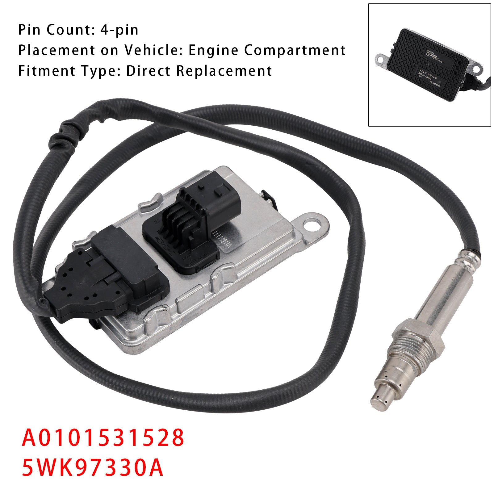 Sensore'ossido d&Azoto NOx per Mercedes-Benz Actros (2011-2023) - Riferimento : A0101531528 5WK97330A