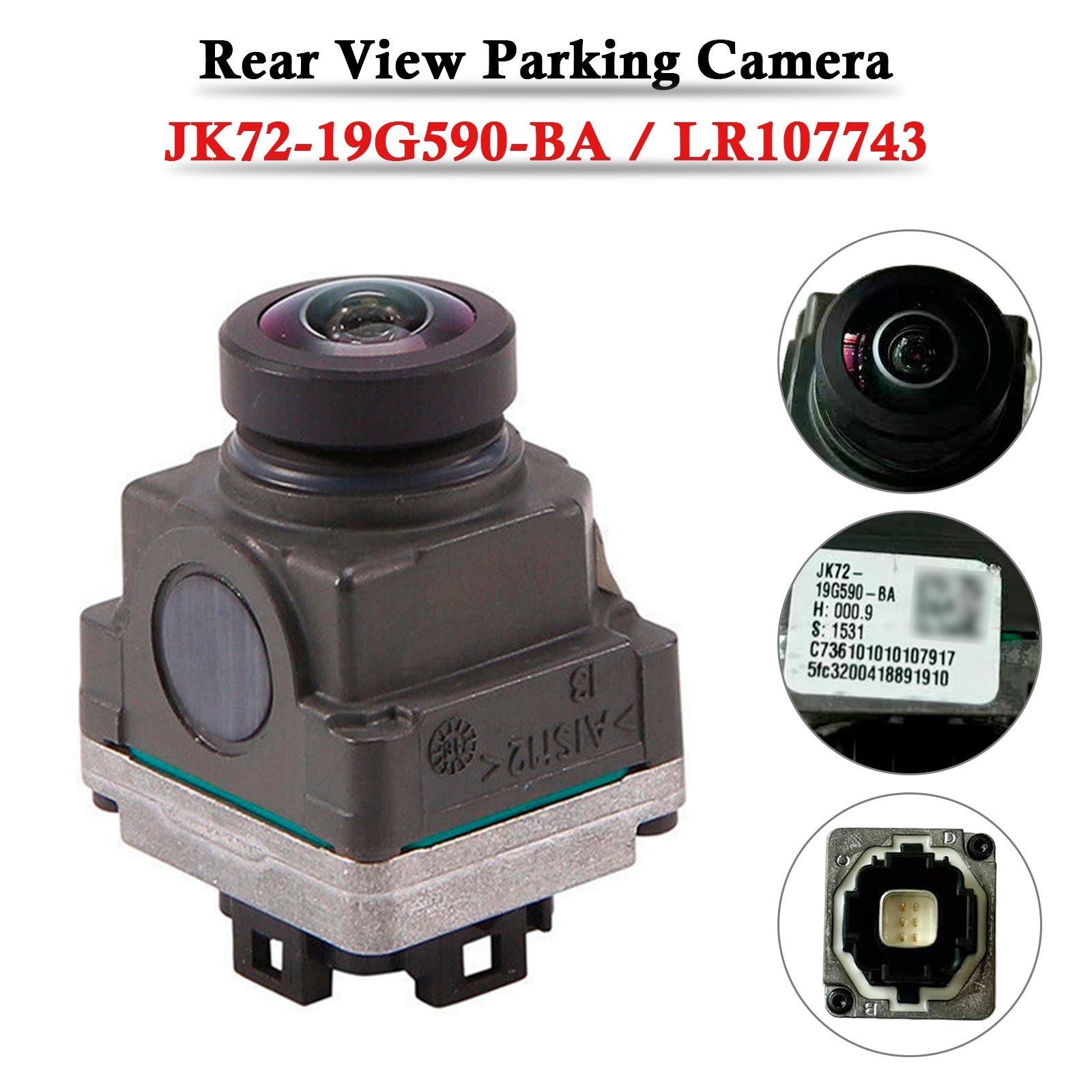 Cámara de ayuda de estacionamiento trasero para Land Rover Discovery Sport 2018 JK72-19G590-BA LR107743