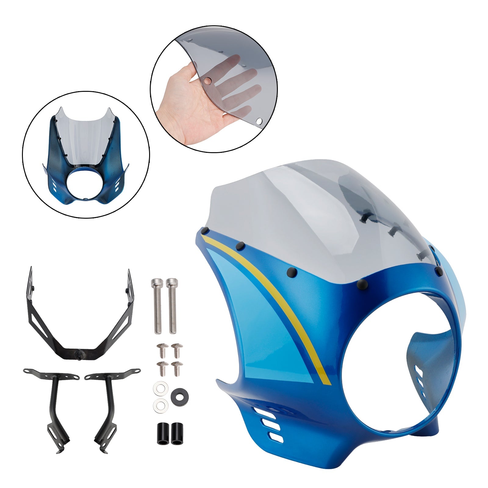 Parabrisas y carenado de faro para Yamaha XSR900 (2022-2025)