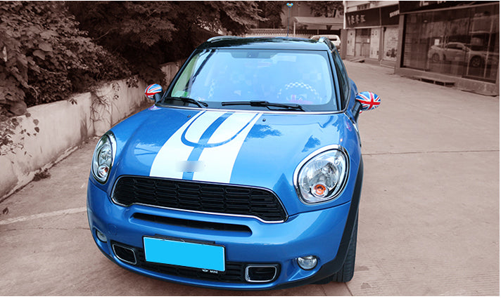 L&H Cubiertas para espejos retrovisores laterales compatibles con MINI Cooper R55 R56 R57 R58 R60 R61 con espejo retrovisor eléctrico plegable