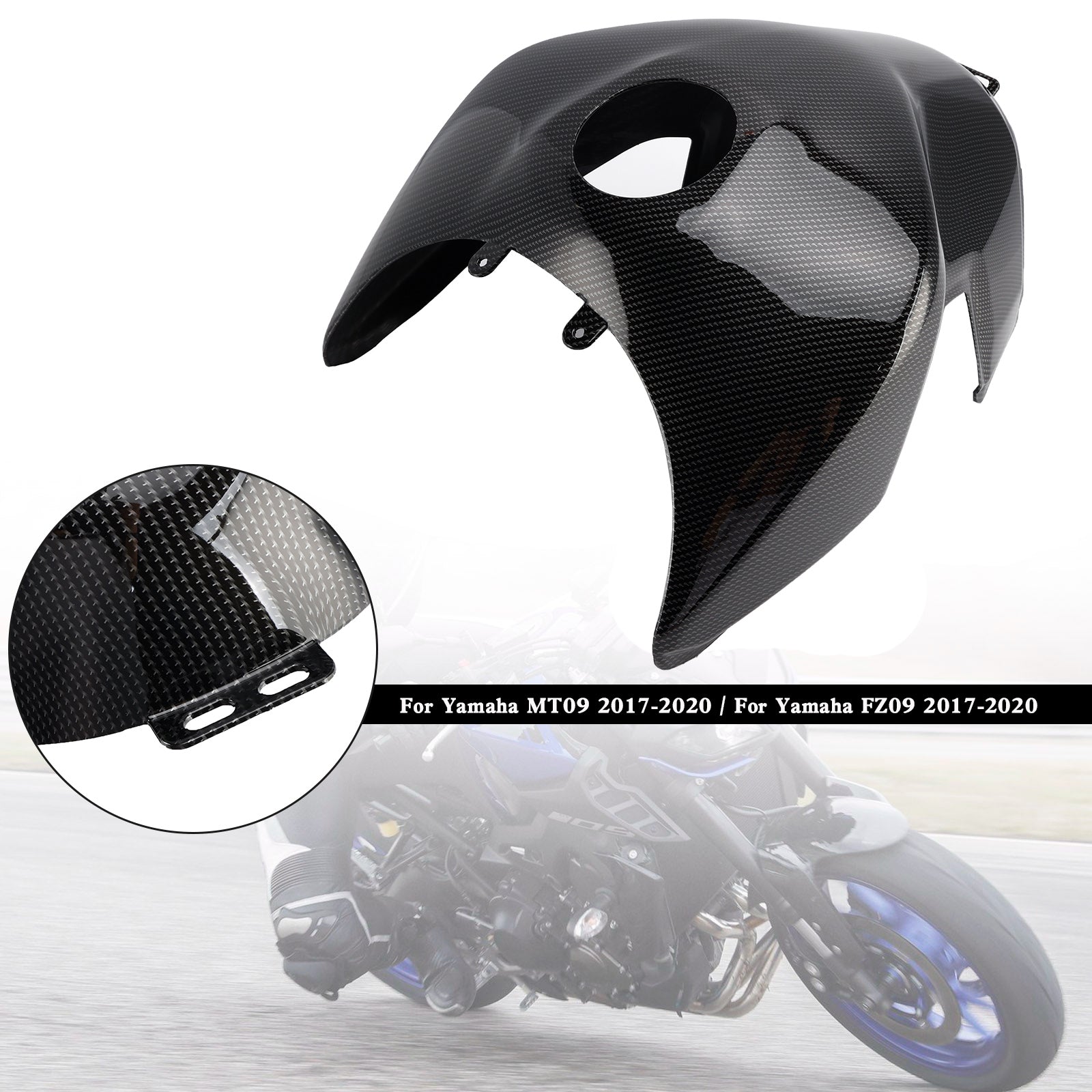 Gastank Cover Trim Kuip Cowl voor Yamaha MT-09 FZ09 2017-2020 Carbon