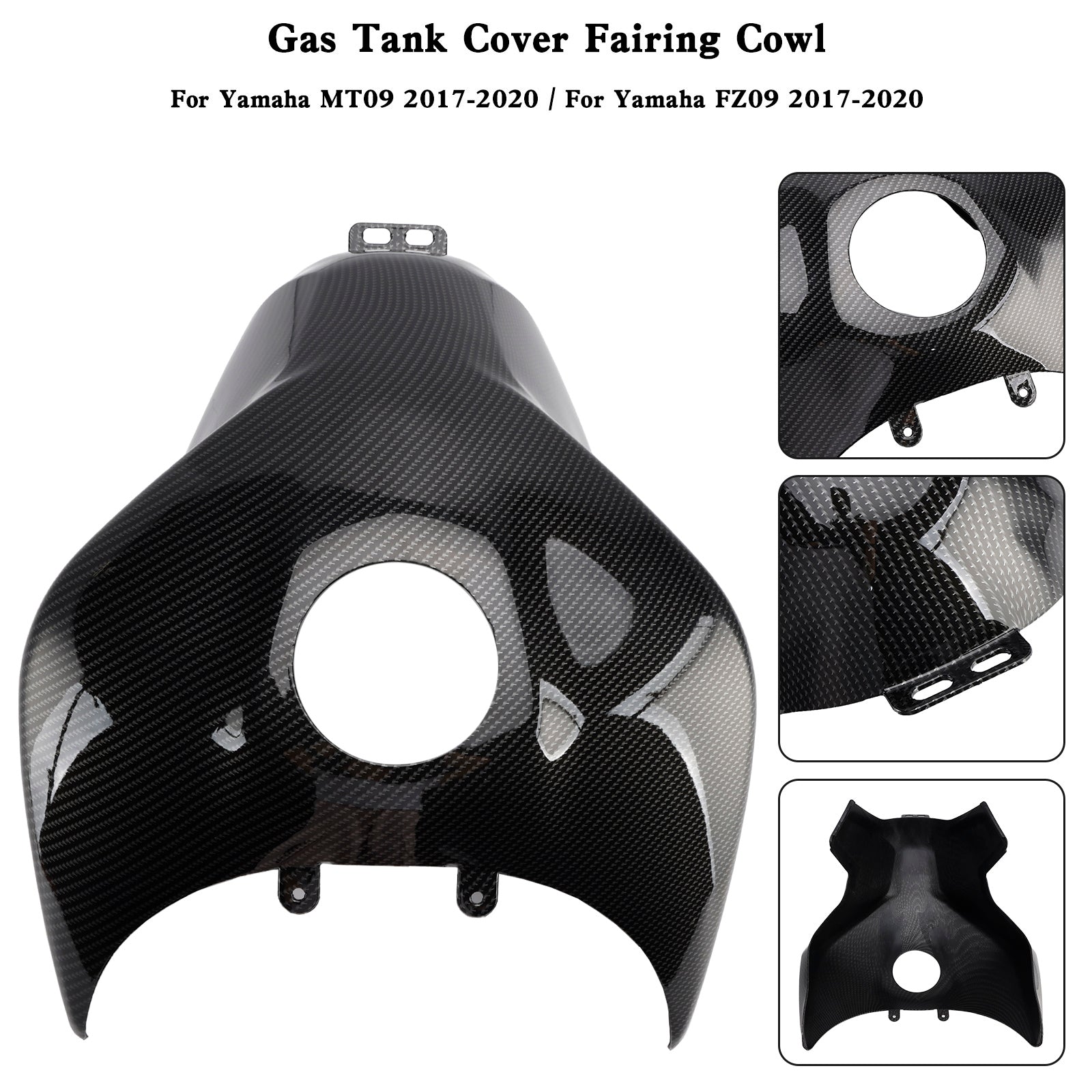 Gastank Cover Trim Kuip Cowl voor Yamaha MT-09 FZ09 2017-2020 Carbon