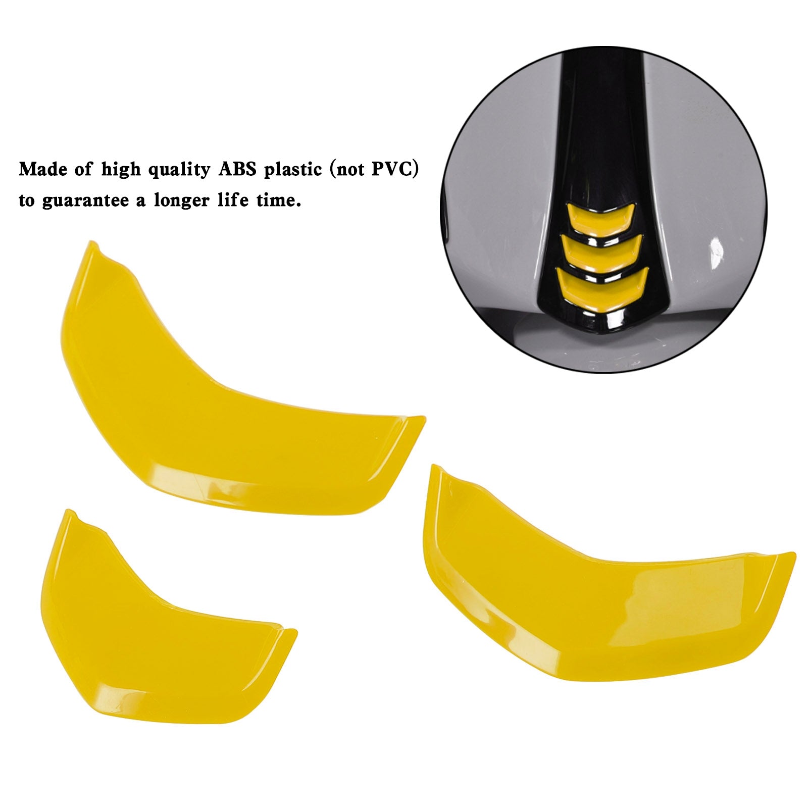 Garniture de décoration de couvercle de klaxon avant pour Vespa Sprint 300 GTS 300 HPE GTV Yellow