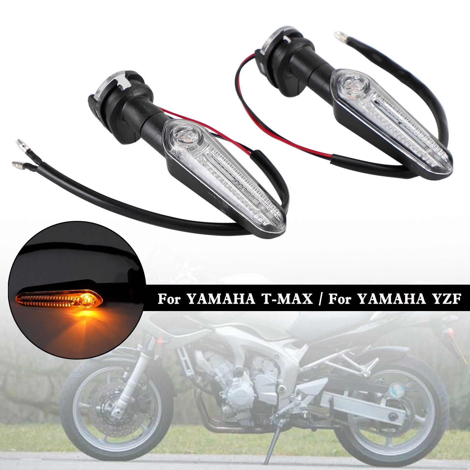 Clignotant clignotant à réfraction LED pour YAMAHA MT-25 MT-03 MT-07 MT-09 T7