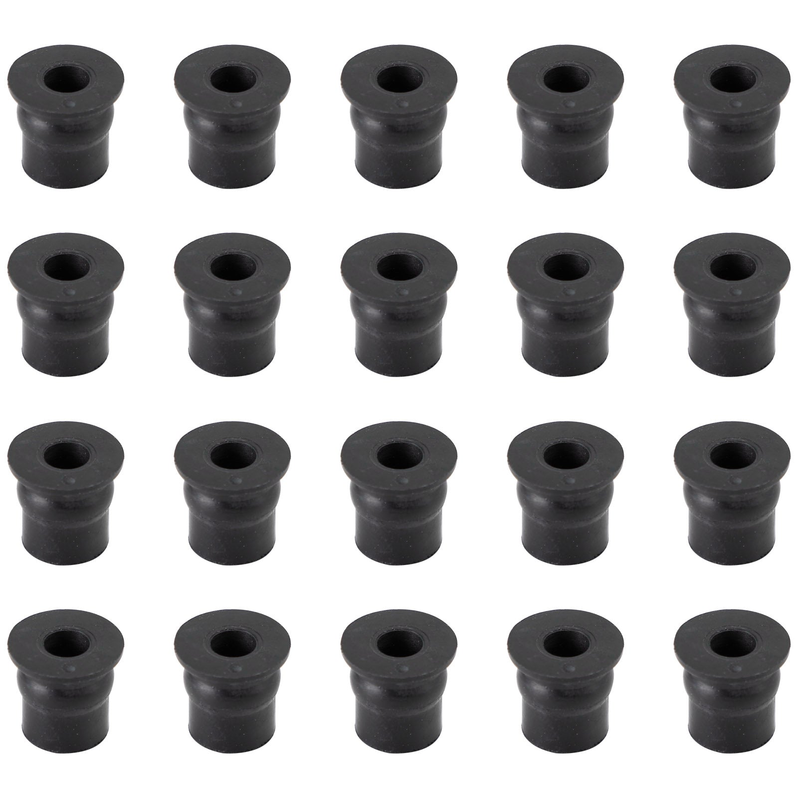 Gumowa nakrętka M6 do szyby przedniej i owiewki 20 szt. Nakrętek 6 mm do otworu 13 mm