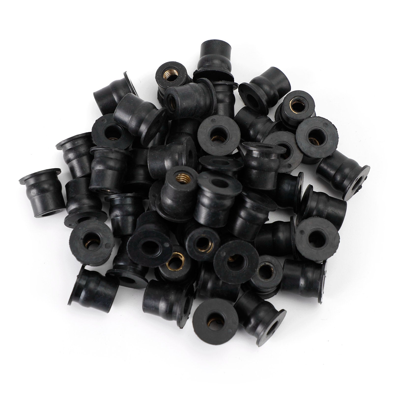 50x écrou en caoutchouc M6 amortisseur de vibrations fixation de revêtement 6mm