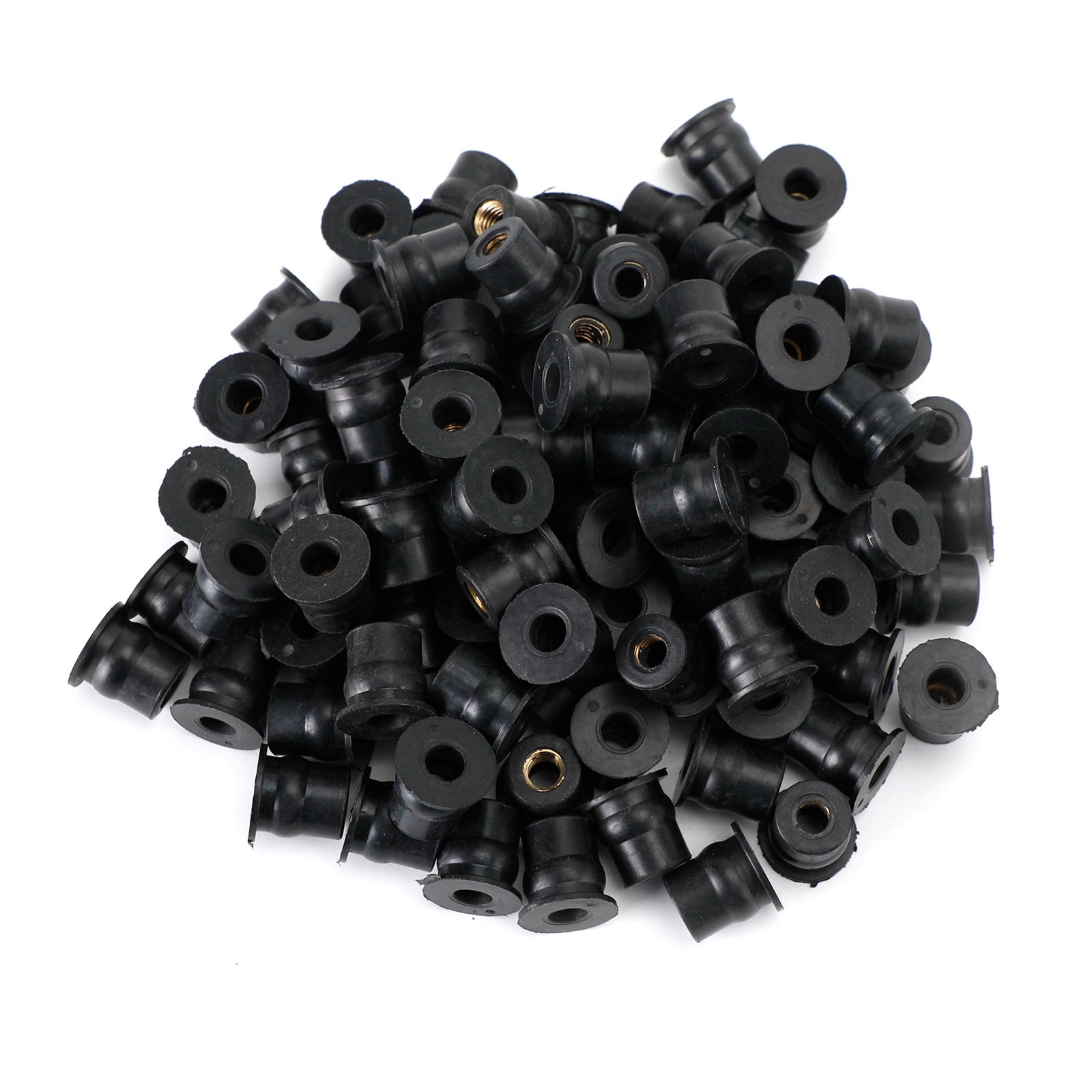 100x écrou en caoutchouc M6 amortisseur de vibrations fixation de revêtement 6mm