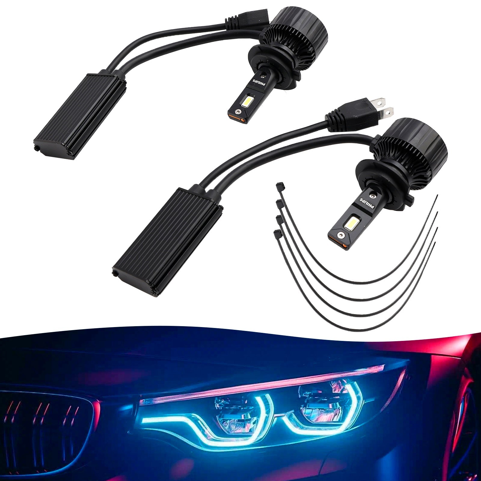 LED-HL Ultinon Rally3551 H7 11972U3551 12/24 V 50 W 50 W 6 500 K per Philips