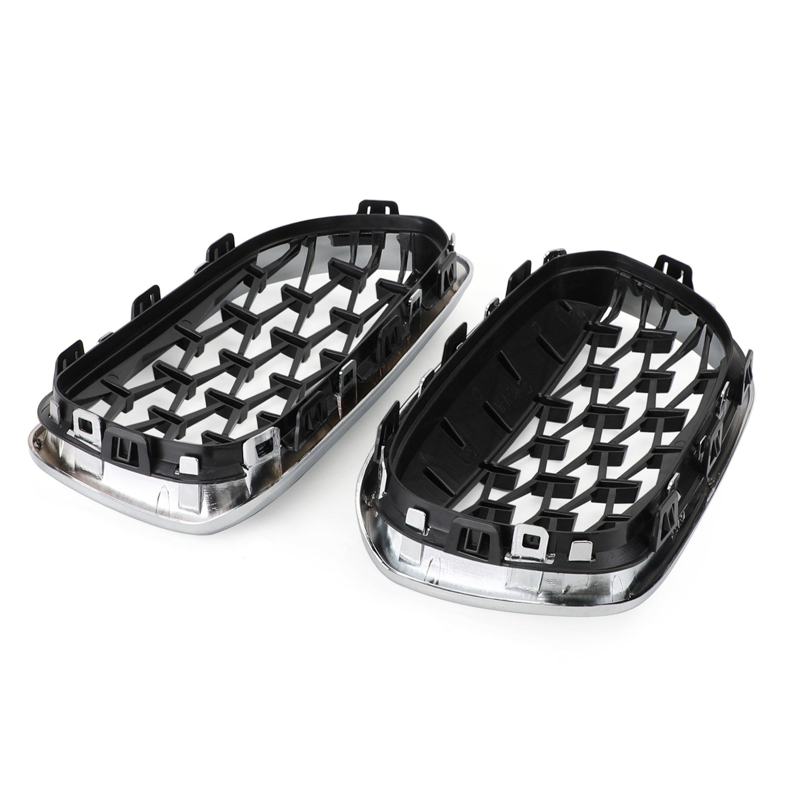 Grid de riñón delantero negro Chrome para BMW 2015-2017 Serie 1 F20/F21