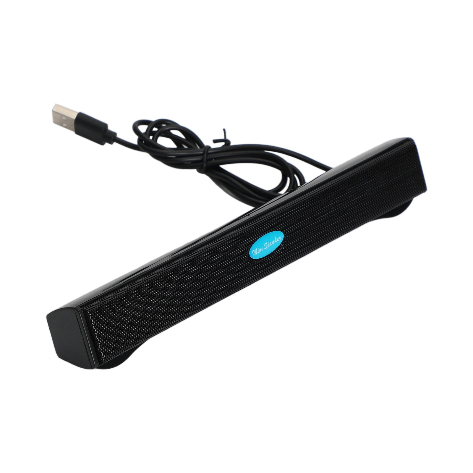100HZ Wired USB Computer Haut-parleurs Stereo Sound Bar pour PC Laptop Noir