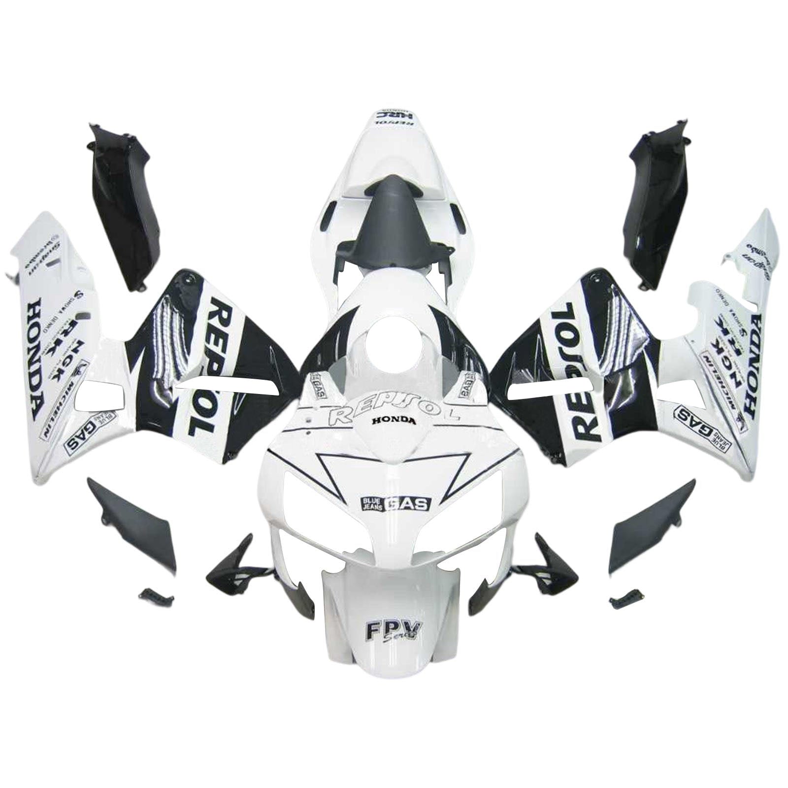 ABS Plastic Kairing Kit voor Honda CBR600R 2003-2004 F5