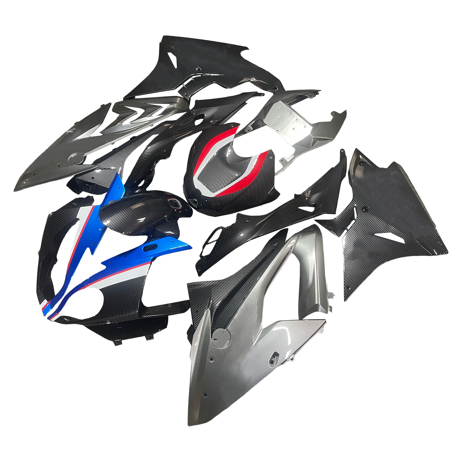 Kit de carénage injecté en plastique ABS pour BMW S1000RR 2017-2018
