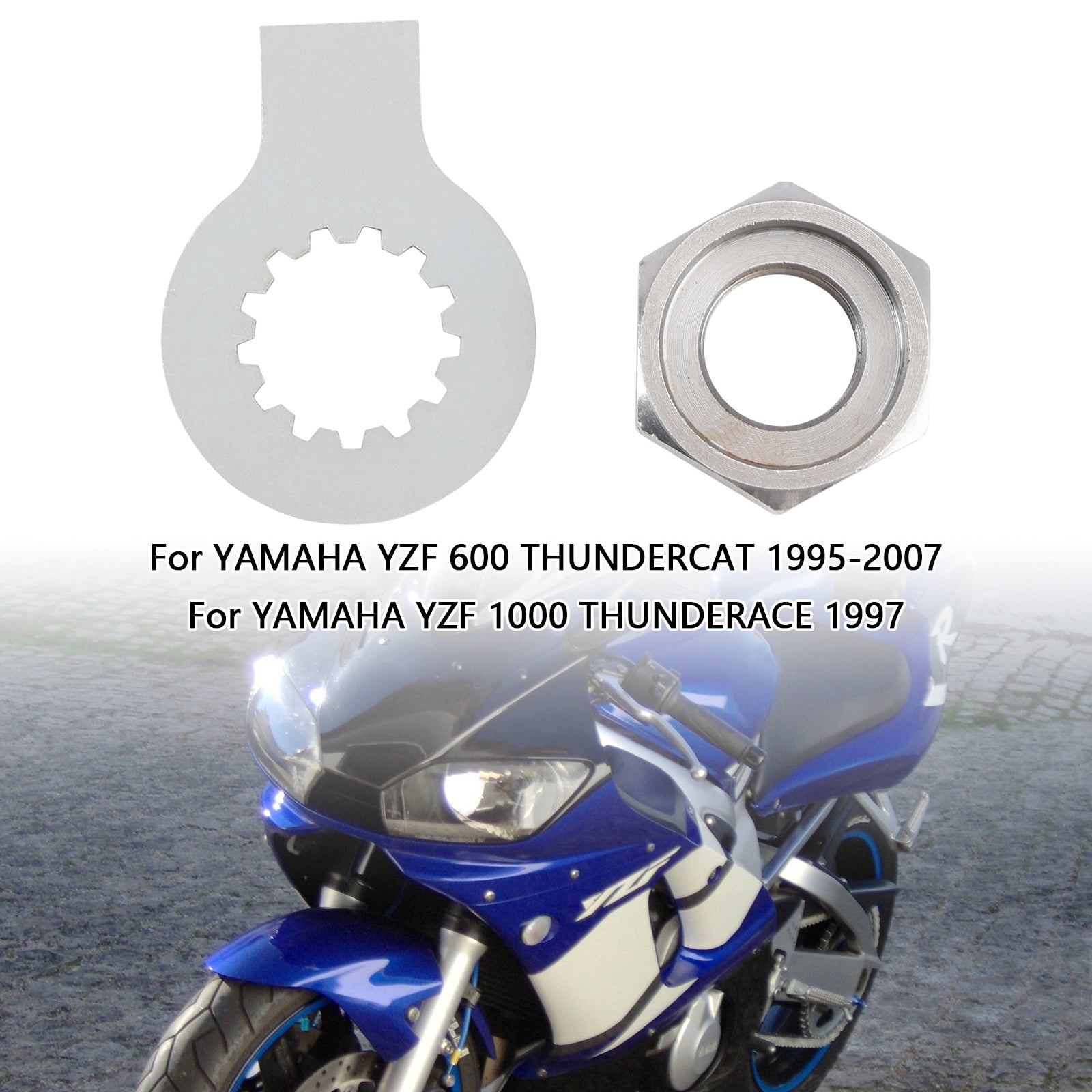 Pestaña de embarque de tuercas frontales para Yamaha R6 YZF 600 1000 TDM 850