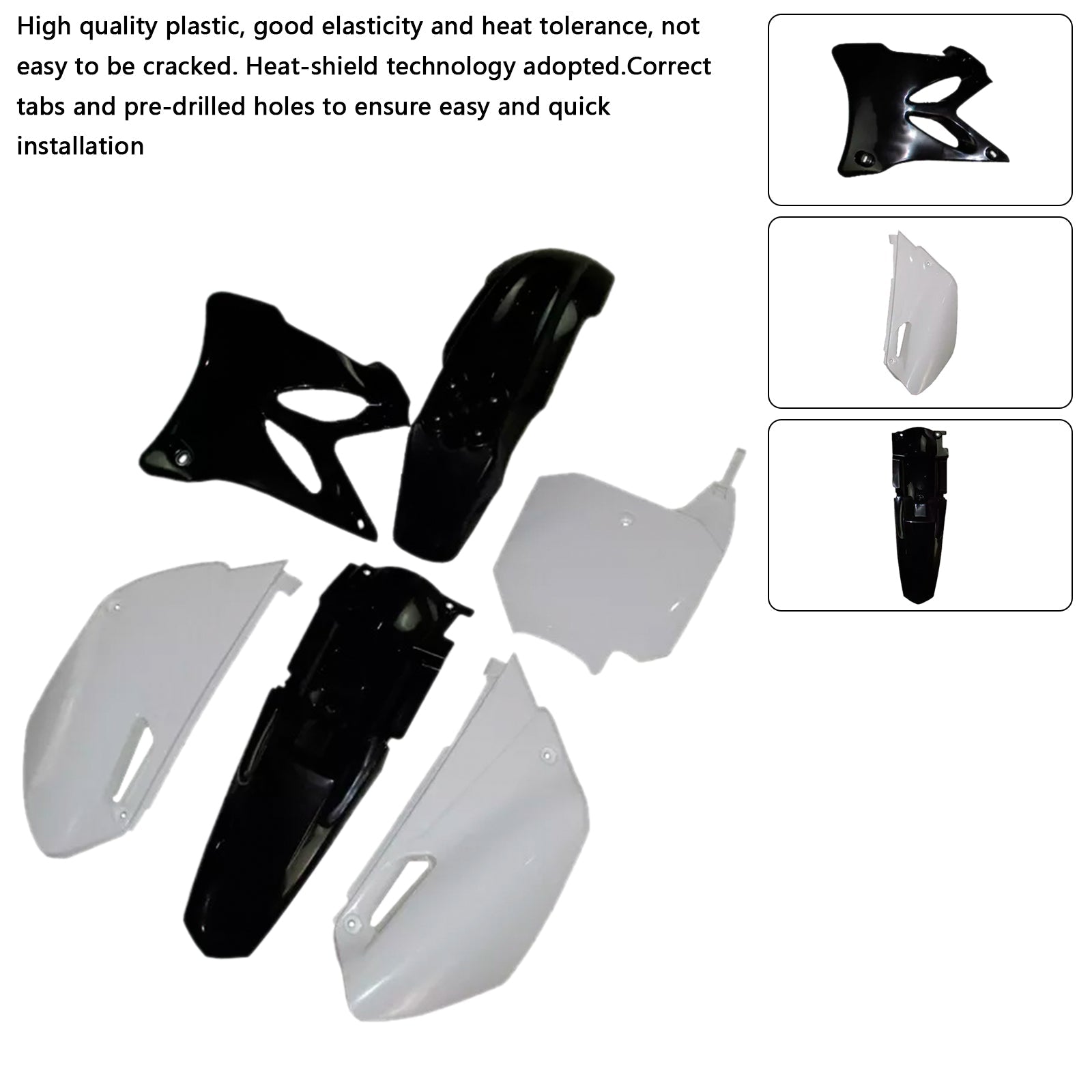 Kit de carénage de garde-boue en plastique pour Yamaha YZ85 2002-2014