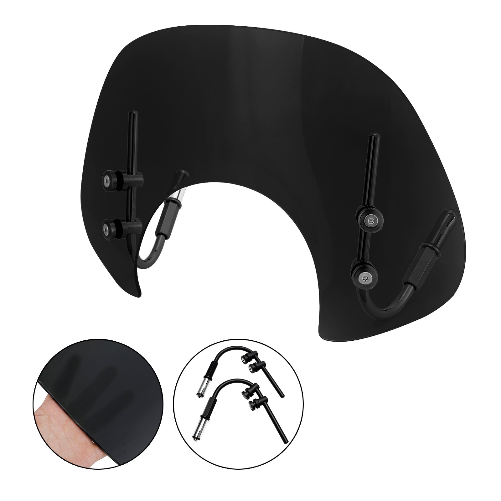 Court Plastique ABS Pare-Brise Saute-Vent pour Vespa GTS250 GTS300 2017-2022