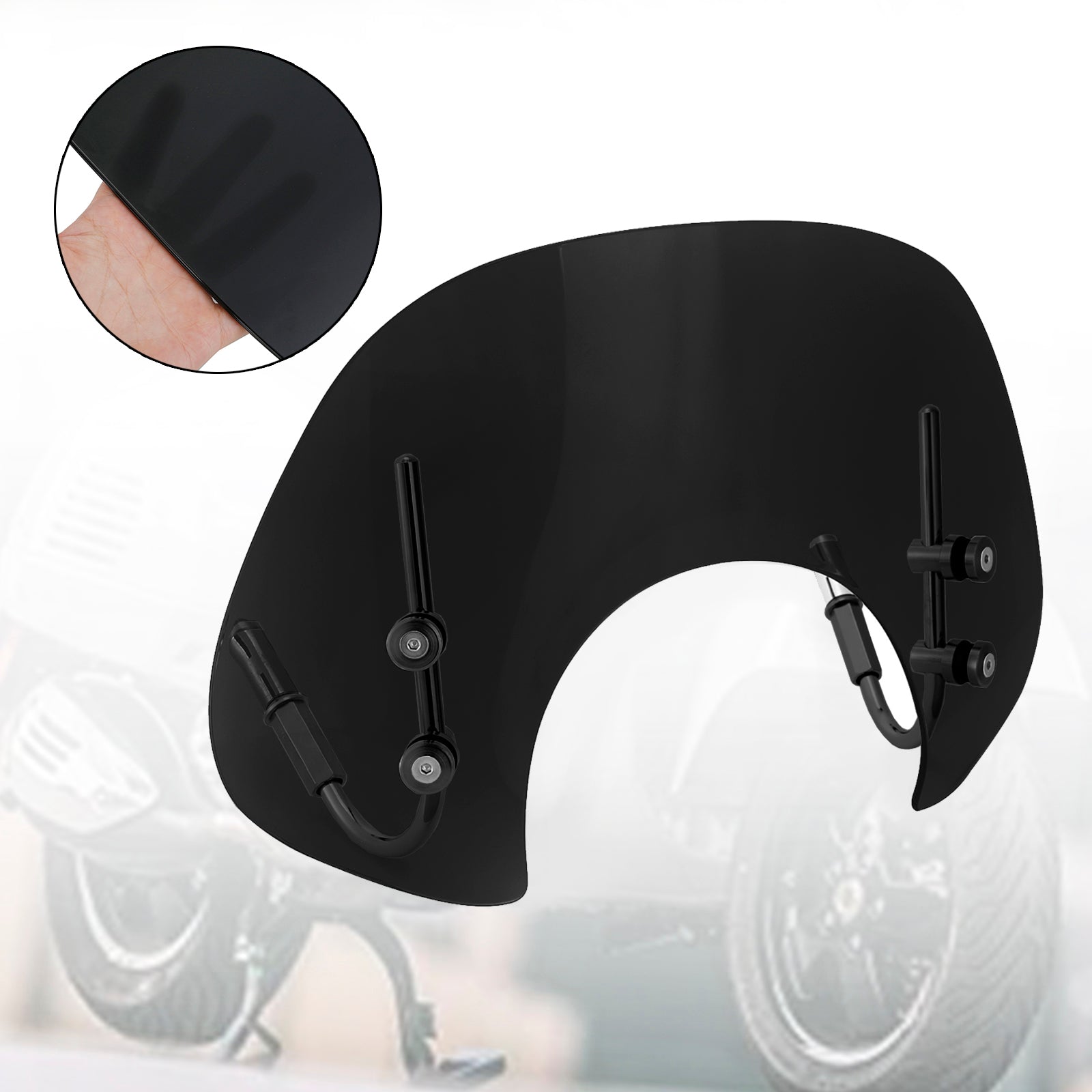 Court Plastique ABS Pare-Brise Saute-Vent pour Vespa GTS250 GTS300 2017-2022