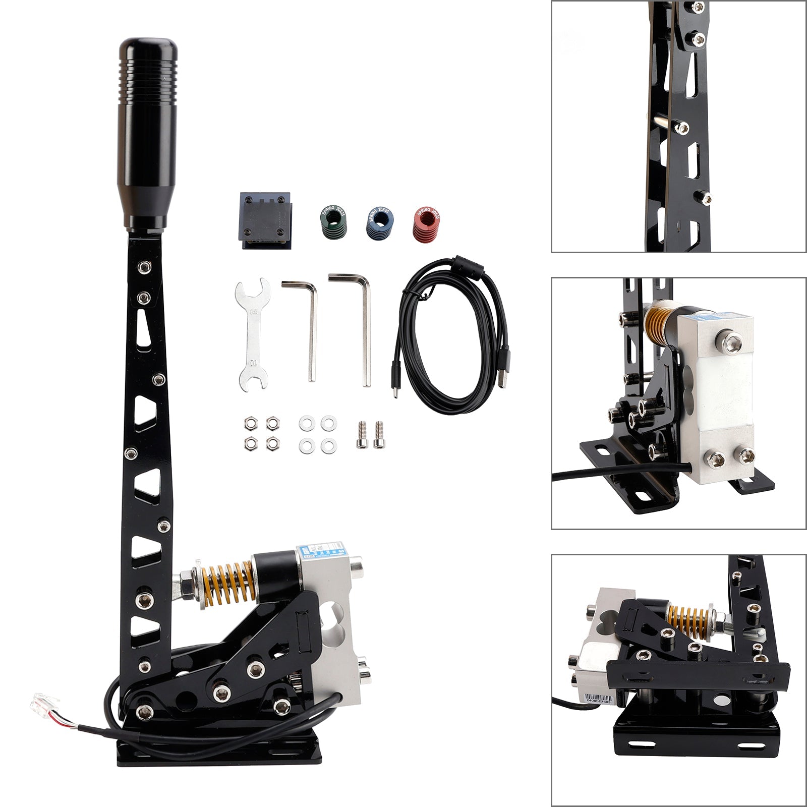 Jeu de course avec frein à main USB 64 bits, cellule de charge 200 kg, pour Logitech G29/G27/G25