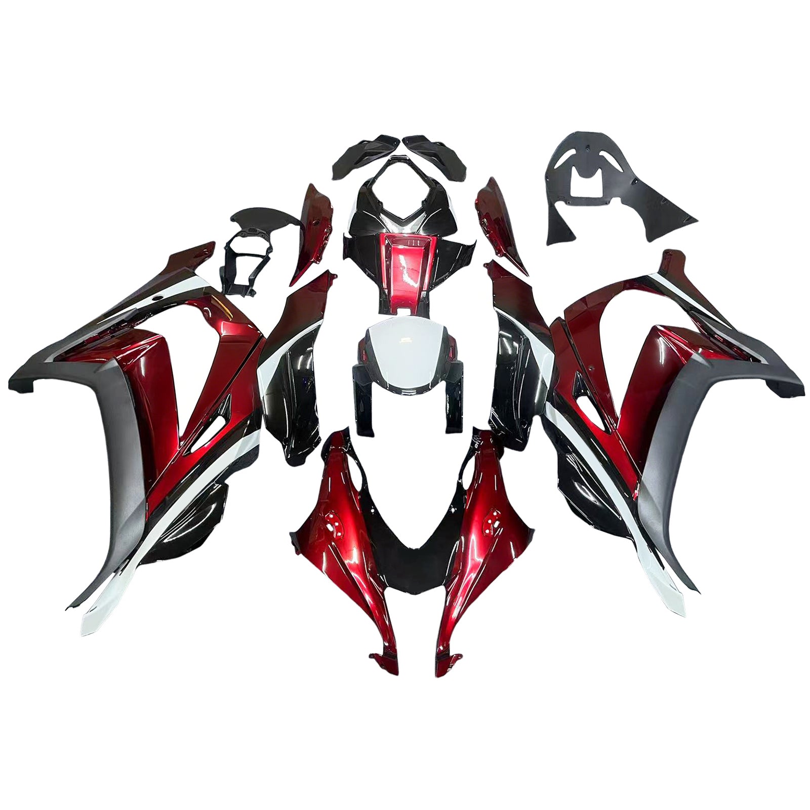 Kit de carénage en plastique ABS injecté compatible avec Kawasaki ZX10R 2016-2020