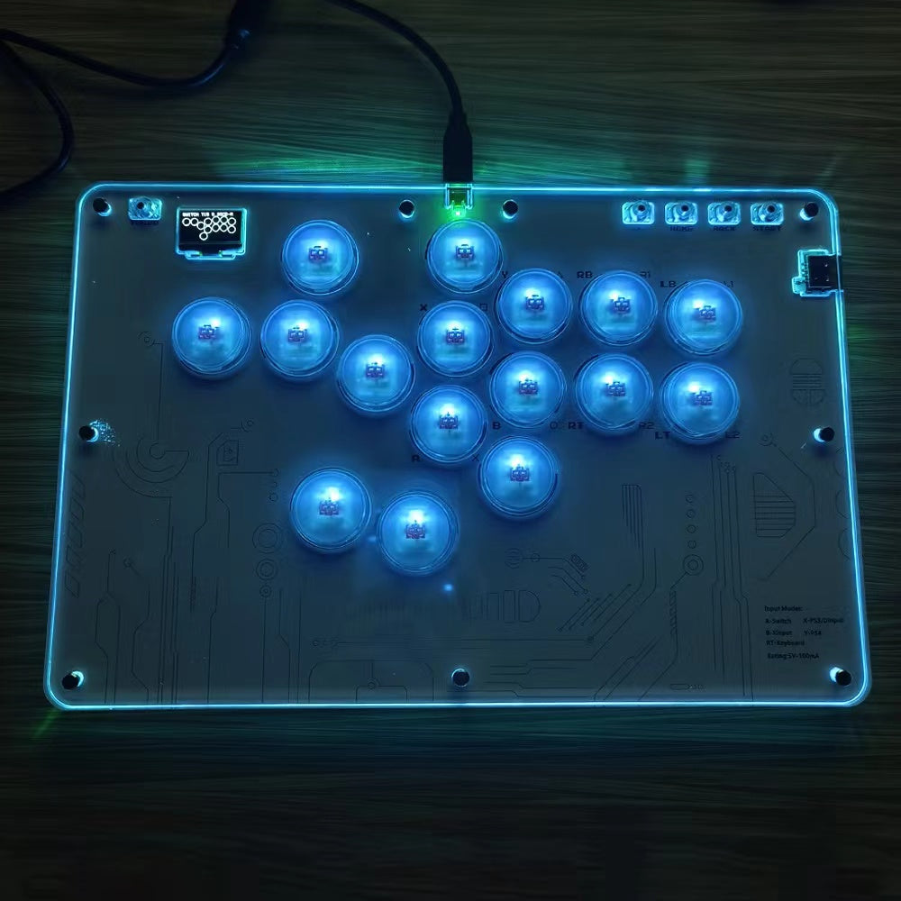 HITBOX hitbox Fighting Keyboard Arcade Joystick Zaawansowane przyciski Street Fighter 6 Steam Klawiatura Raspberry Pi
