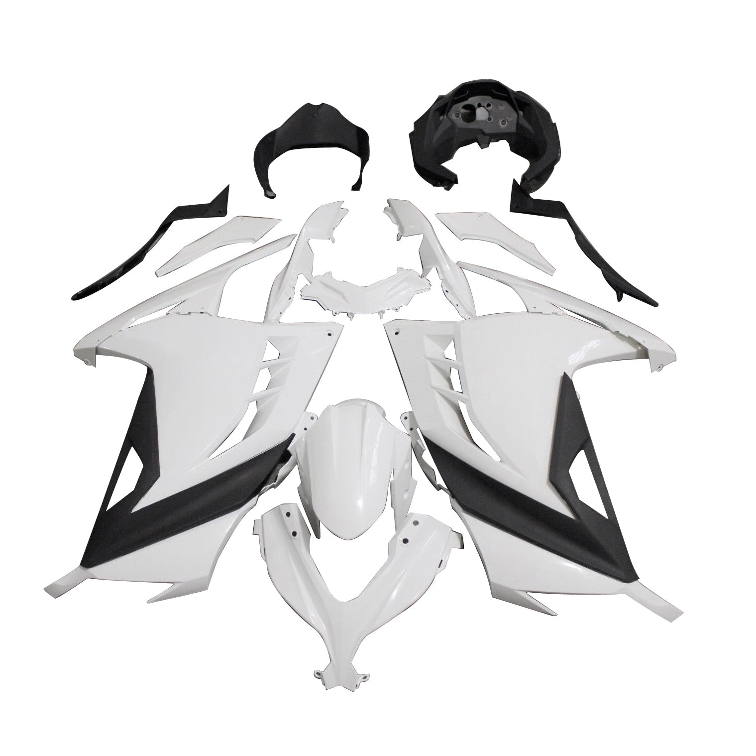 13-17 Kawasaki Ninja 300 EX300R maalaamaton korisuojan ruiskumuotti