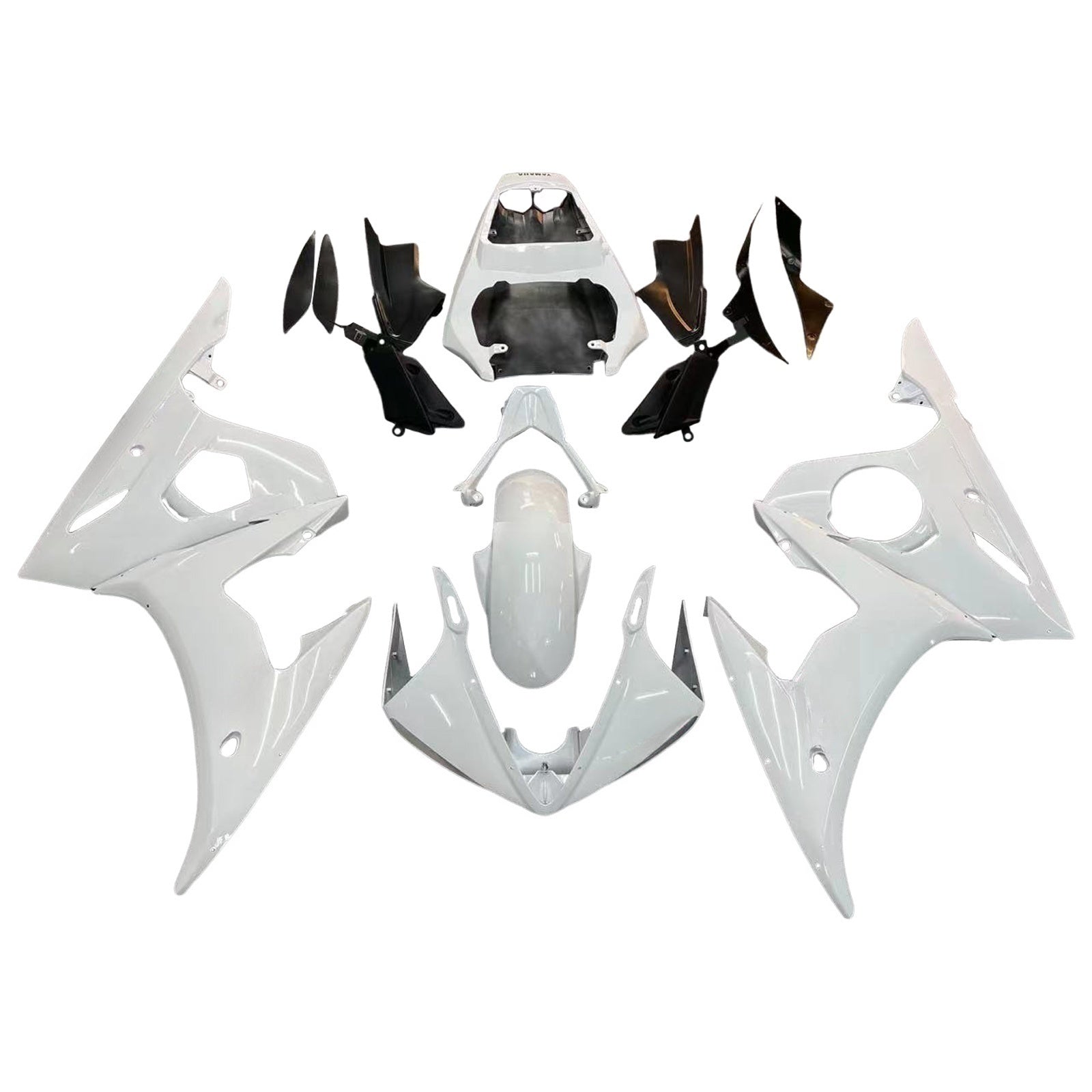 Kit de carénage par injection, carrosserie en plastique ABS, compatible avec Yamaha YZF 600 R6 2005