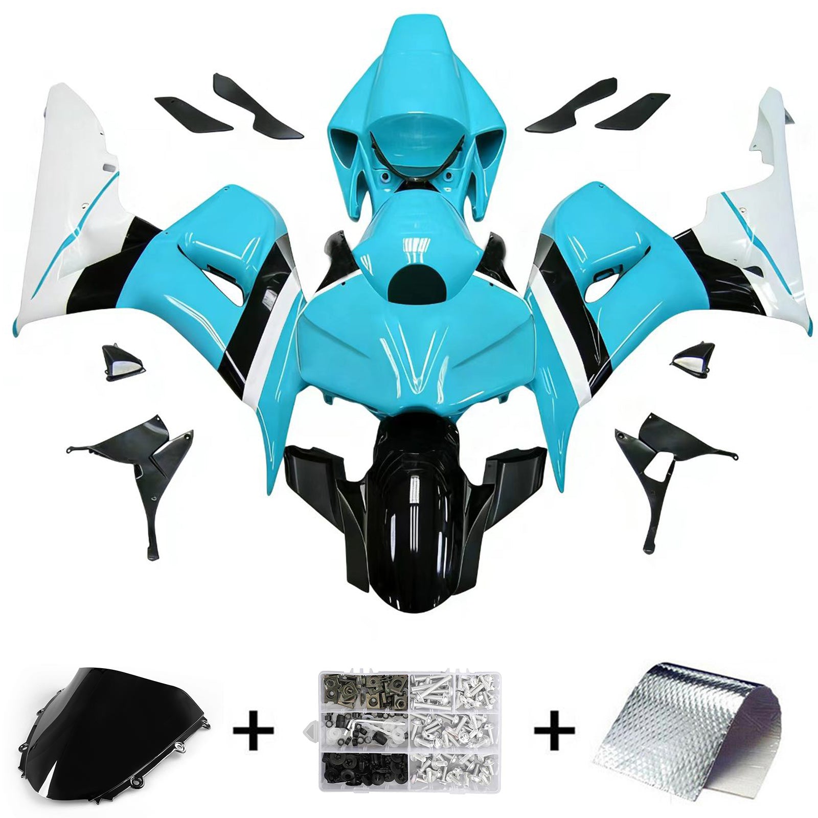Kit de carénage injecté en plastique ABS pour Honda CBR1000RR 2006-2007