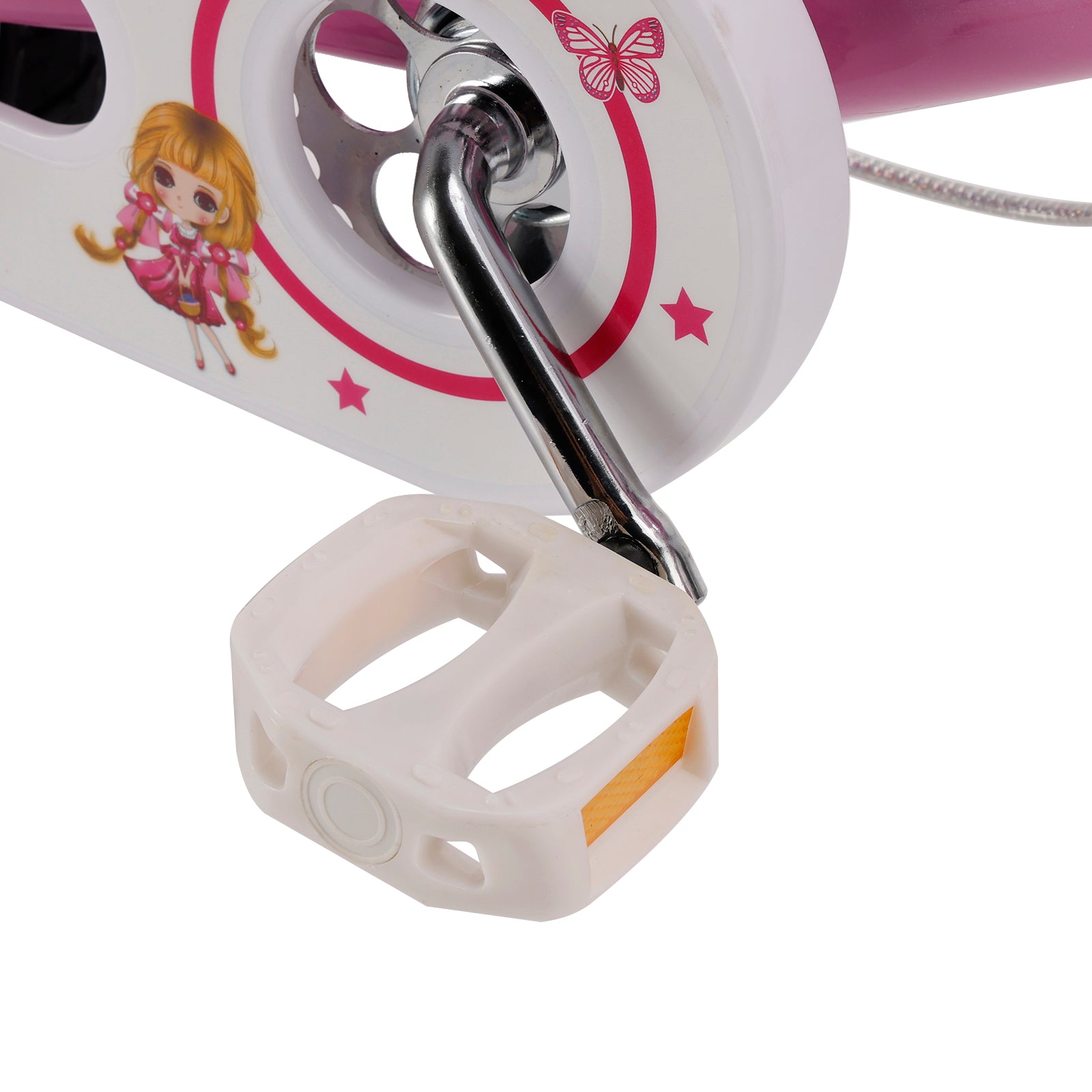 Bicicleta de princesa evolutiva de 18 pulgadas - Manejo ajustable y silla de montar - rosa y morado - Garantía