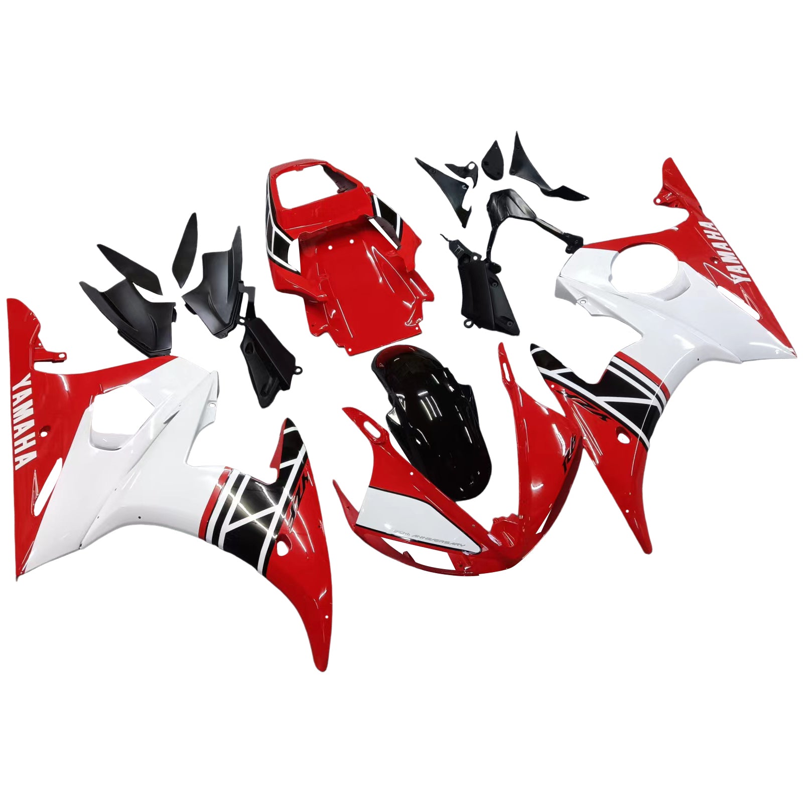 Kit de carénage par injection , carrosserie en plastique ABS Pour Yamaha YZF 600 R6 2005