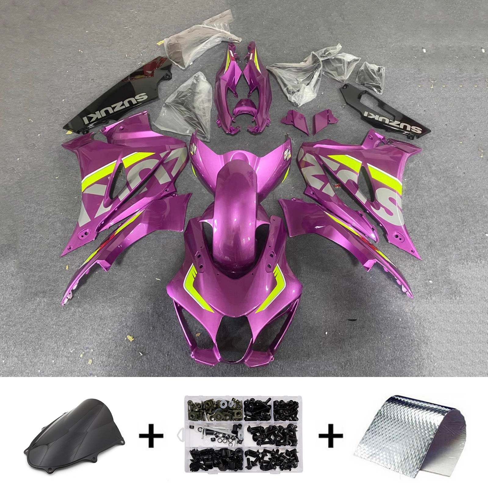 Kit de carénage injecté en plastique ABS pour Suzuki GSXR1000 2017-2025 K17
