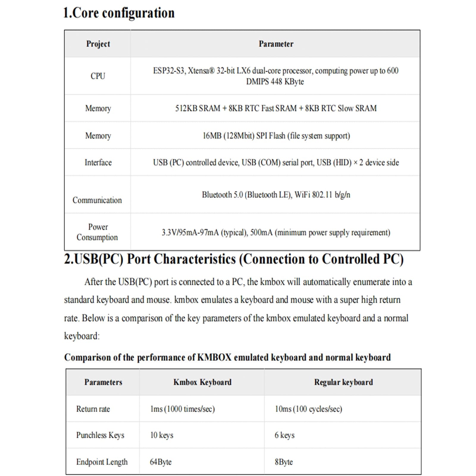 Płyta rozwojowa'podwójne uczenie się sterowania maszynowego dla klawiatury i myszy Kmbox