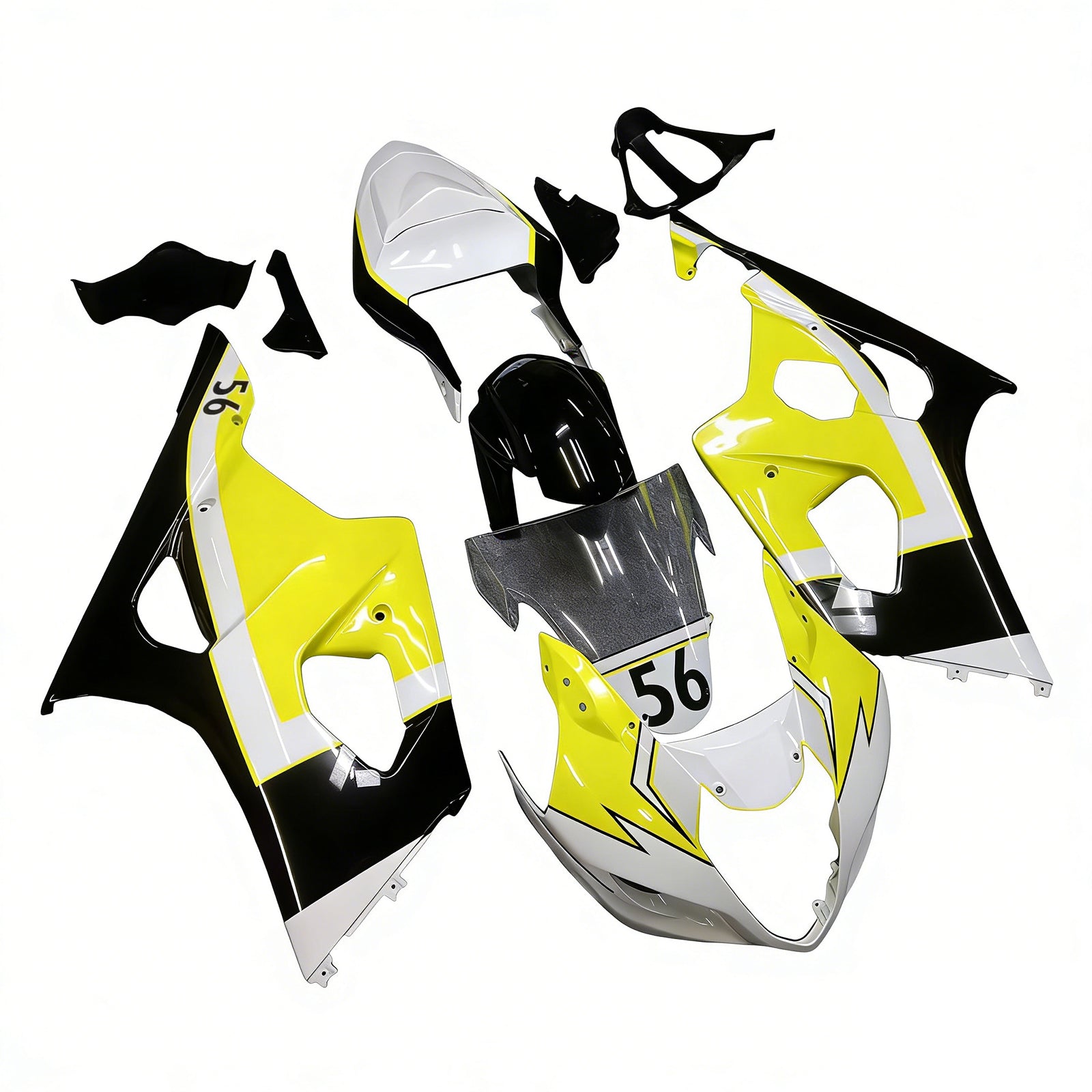 Kit de carénage en plastique ABS injecté pour Suzuki GSXR1000 2003-2004 K3