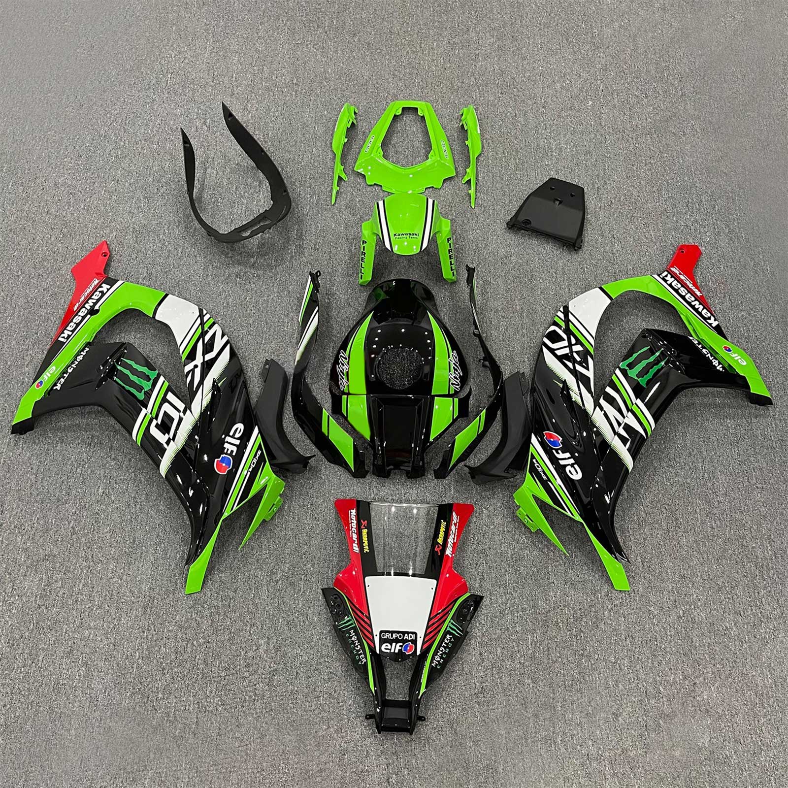 Injection Fairing Kit Bodywork Plastic ABS fit For Kawasaki ZX10R 2011-2015