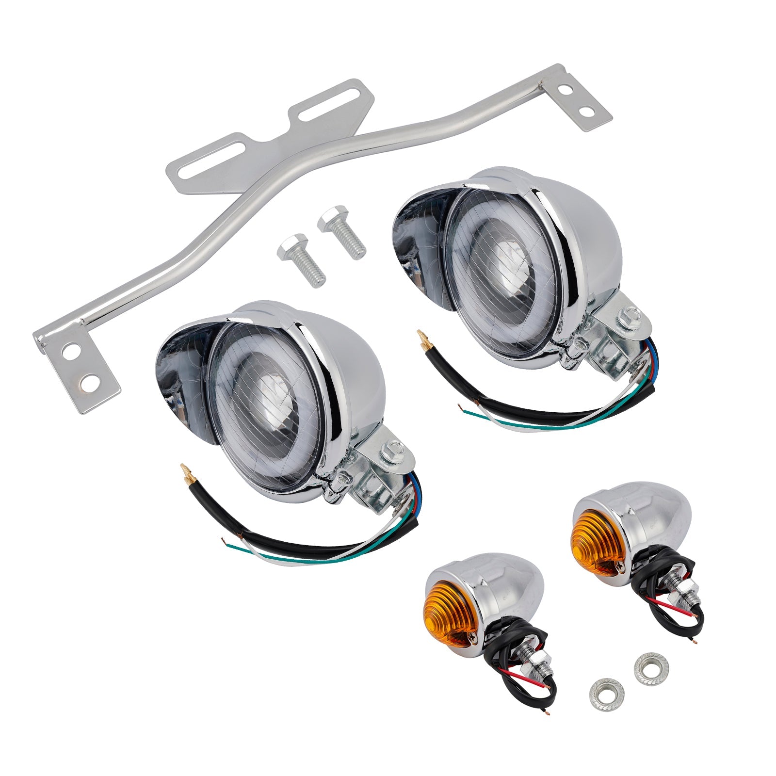 Universele schakelaar voor chromed motorfiets vuurtoren #d22