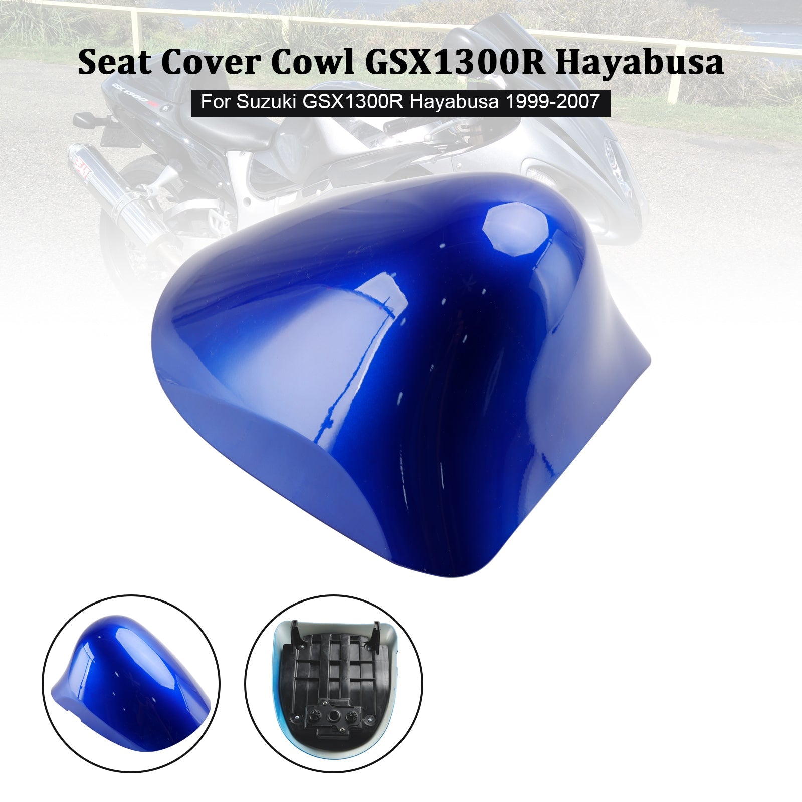 Cubierta del soporte del asiento trasero para Suzuki GSX1300R GSX-R1300 Hayabusa 1999-2007