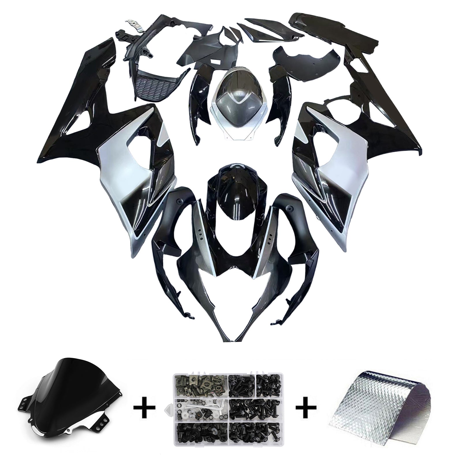 Kit de carénage par injection, carrosserie en plastique ABS, adapté à la Suzuki GSXR1000 2005-2006