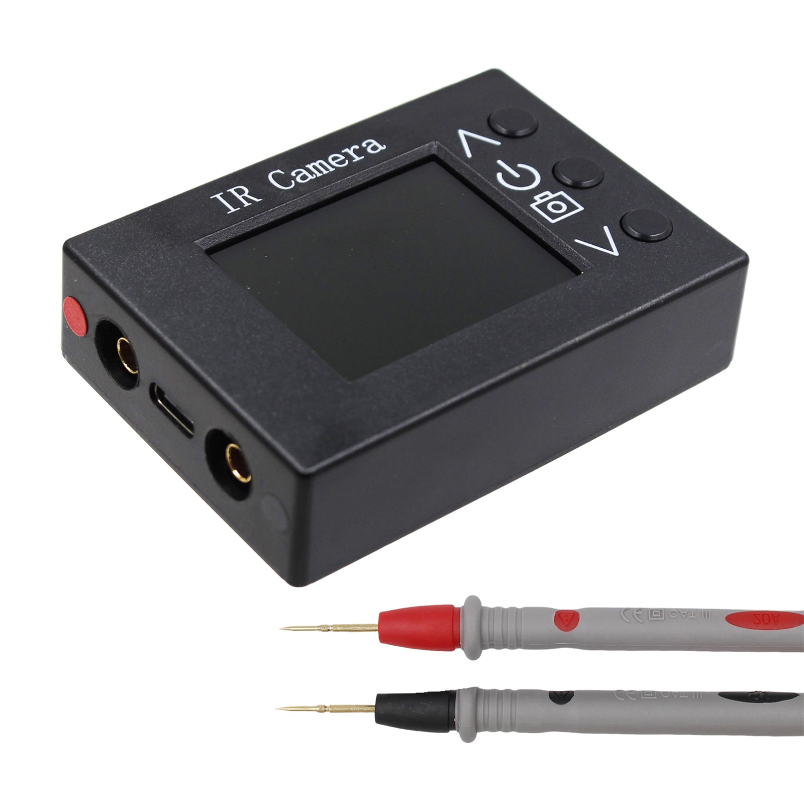 Testeur de température infrarouge 2 en 1, caméra thermique avec capteur d'imagerie 1,8 pouces