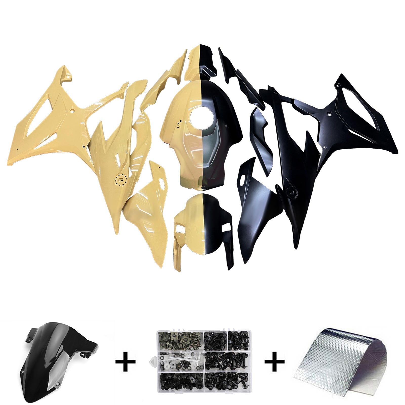 Kit de carénage d'injection pour BMW M1000RR S1000RR 2019-2022 Carrosserie Plastique ABS