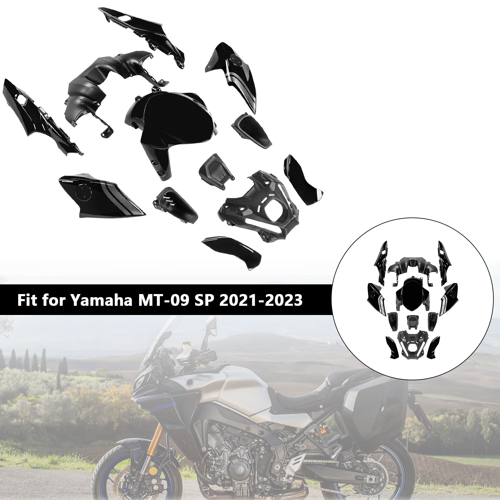 ABS Bodywork Beursinjectie voor Yamaha MT-09 / MT-09 SP 2021-2023 03#