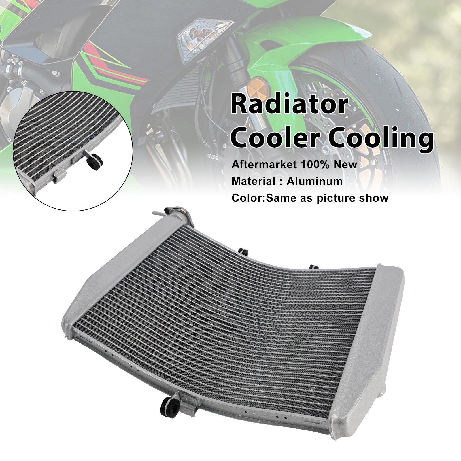 Refroidisseur de radiateur pour moteur Kawasaki ZX-6R ZX6R 2013-2023