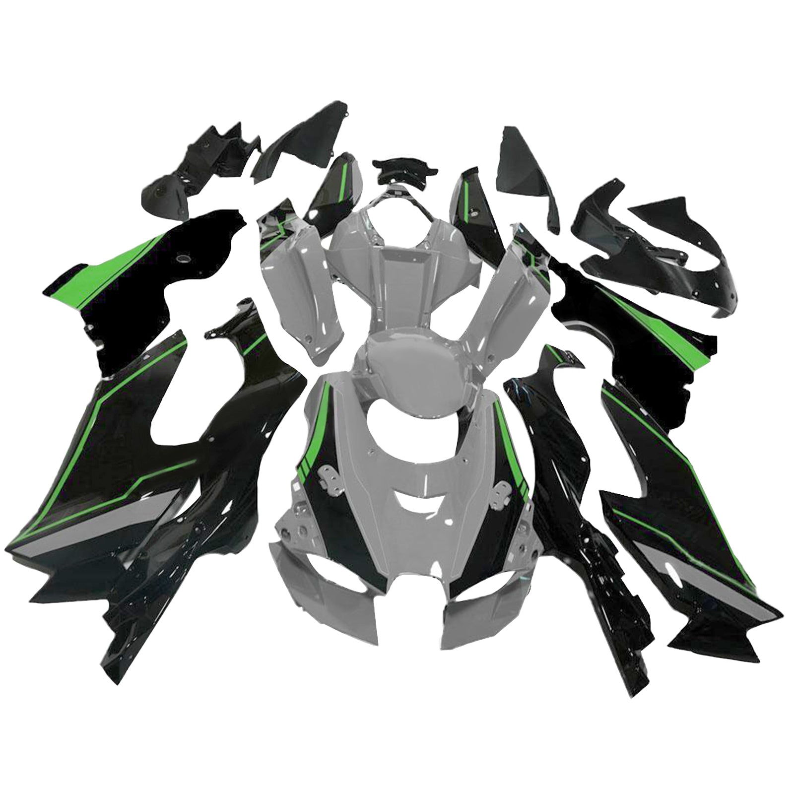 2021-2024 Kawasaki ZX-10R ZX10RR ABS carrosserie-injectiekuipset