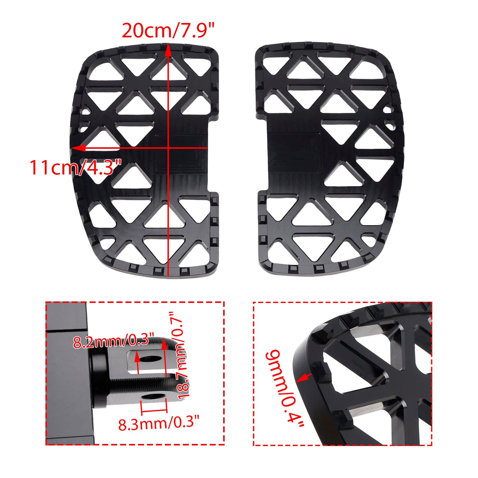 Repose-pieds avant pour Speedmaster 2018-2025 et Rocket 3GT 2020-2025