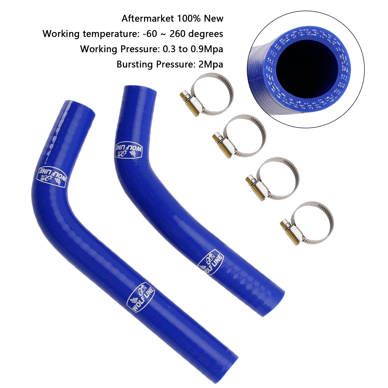 Manguera de enfriamiento de silicona para radiador Yamaha MT-03 MT-25 YZF R3 R25 2015-2024