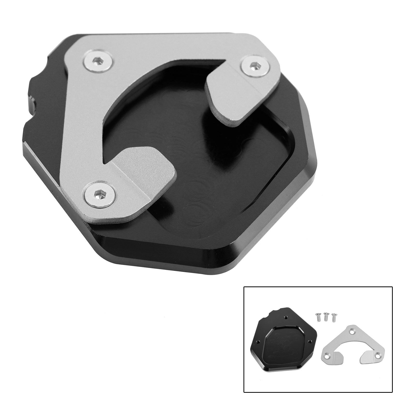 Support de plaque d'agrandissement de béquille Yamaha Tenere 700 2019-2023