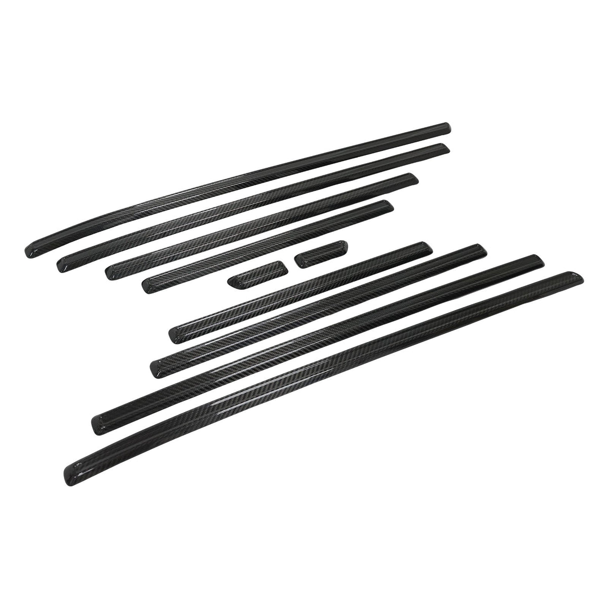 Molduras laterales de fibra de carbono para las puertas del Mercedes-Benz Clase G. W464 W465 (2019-2026).